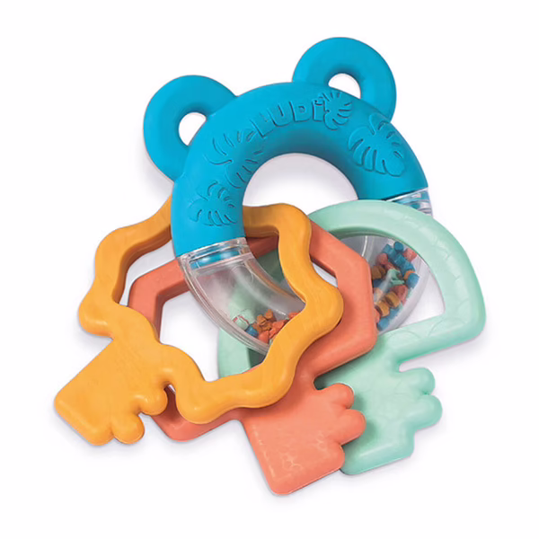 Ludi Le hochet français de dentition clés Multicolore