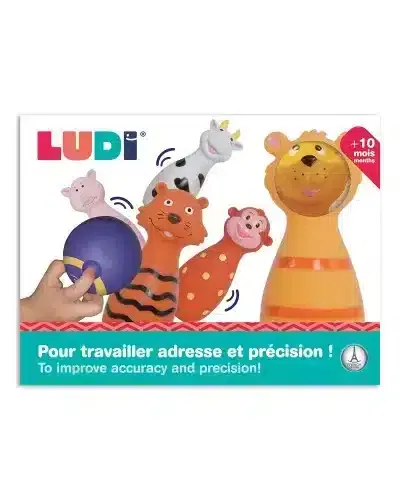 Ludi Jeu De Quilles Animaux 10m+
