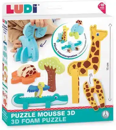 Ludi Puzzle Mousse 3D Jungle