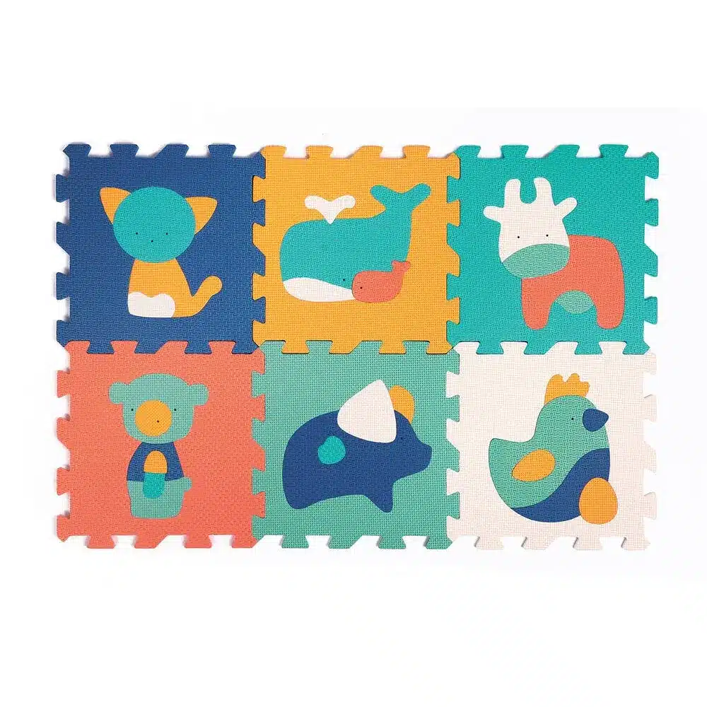 Ludi Tapis Mousse Animaux – 6 pcs