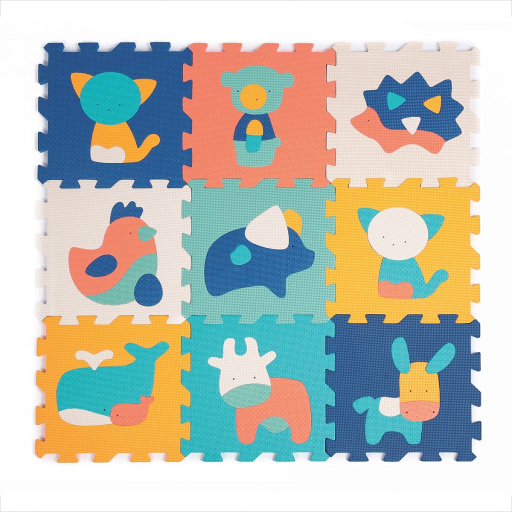 Ludi Tapis Mousse animaux 9pcs