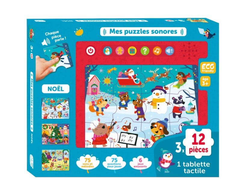 Mes Puzzles Sonores 12 Pièces – Noël