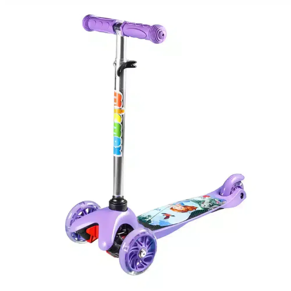 Micmax Trottinette avec lumière dès 3ans Violet – Princesse Sofia