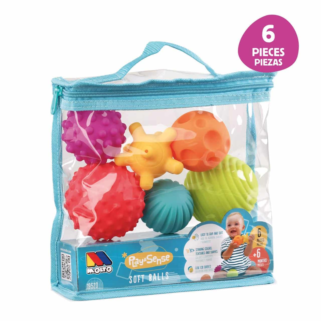 Molto Balles Sensorielles 6M+ 6 Pièces