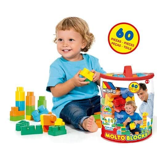 Molto Sac de Blocs 60 Pièces 12m+