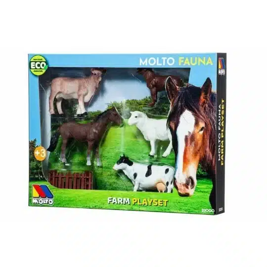 Molto Set de 6 animaux de la ferme