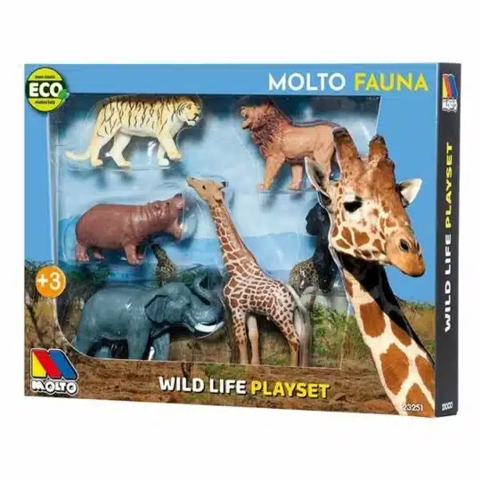 Molto Set de 6 animaux sauvages
