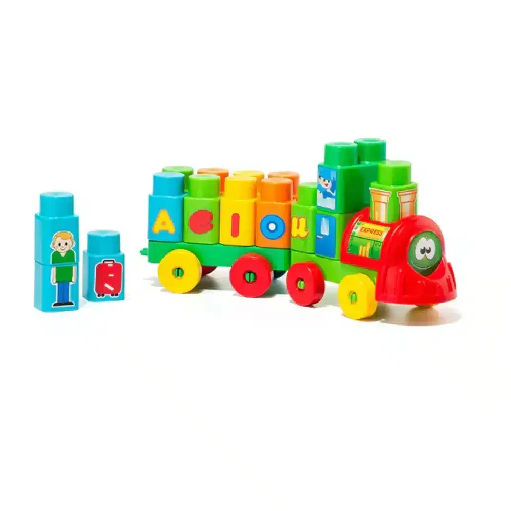 Molto Train Blocks avec 28 Pièces
