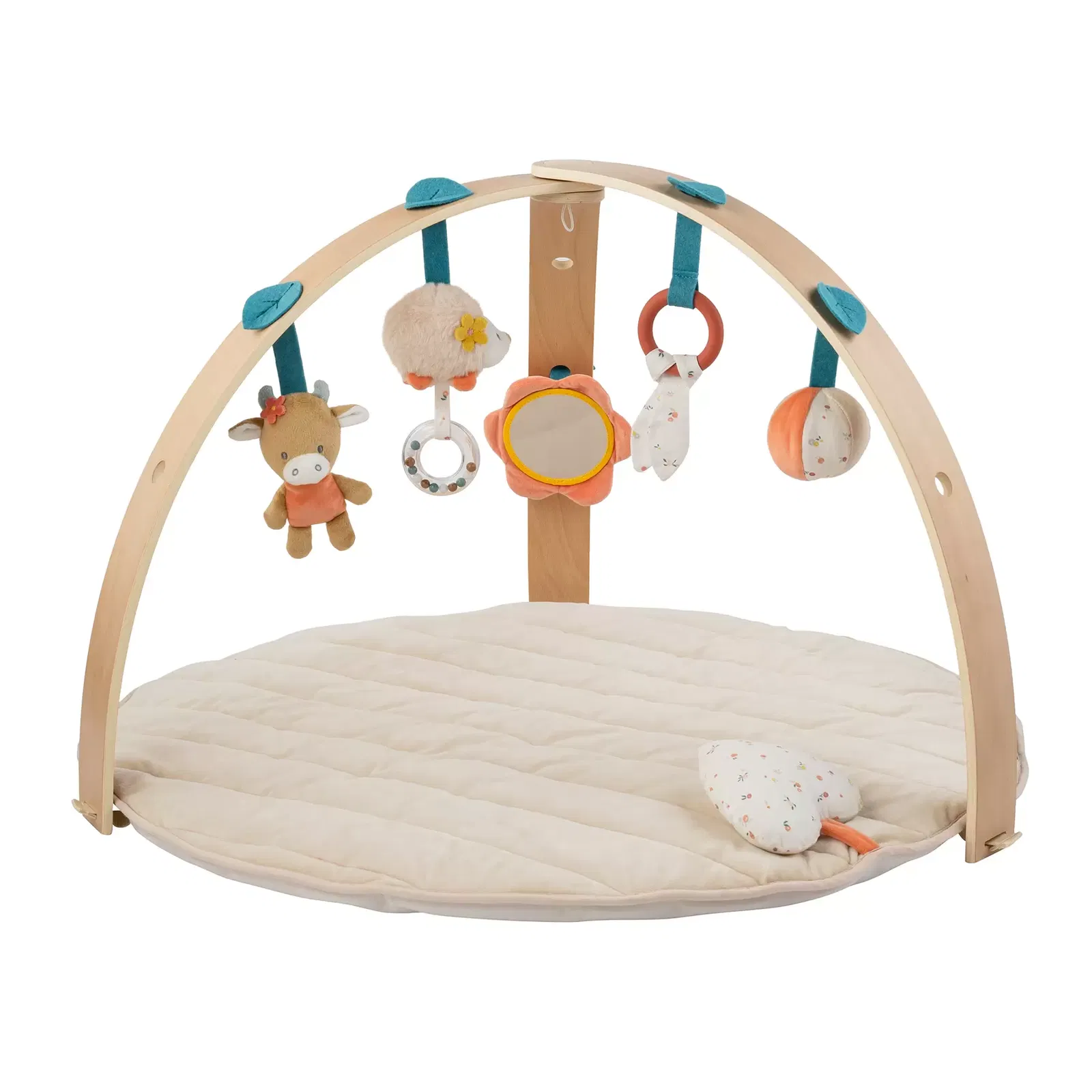 Nattou Tapis d’Éveil Mila Lana et Zoé Arches en Bois Beige