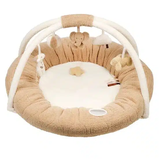 Nattou Tapis Teddy pouf avec arches naturel Beige