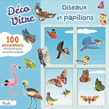 Déco Vitre – Oiseaux et Papillons