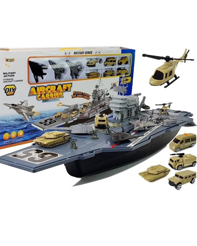 Porte-Avions Militaire avec Véhicules 3A+