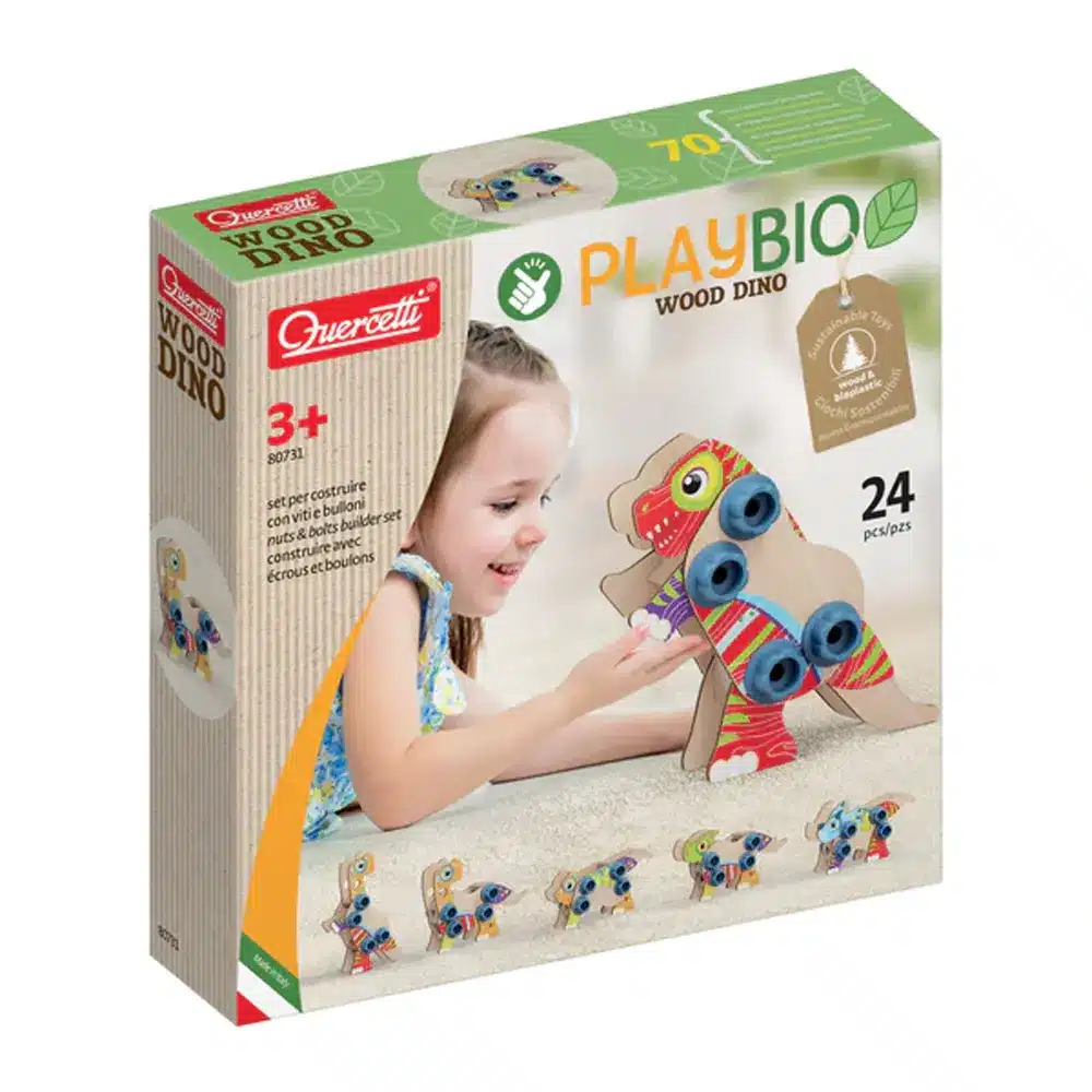 Quercetti Jeu de construction en bois – 3A+