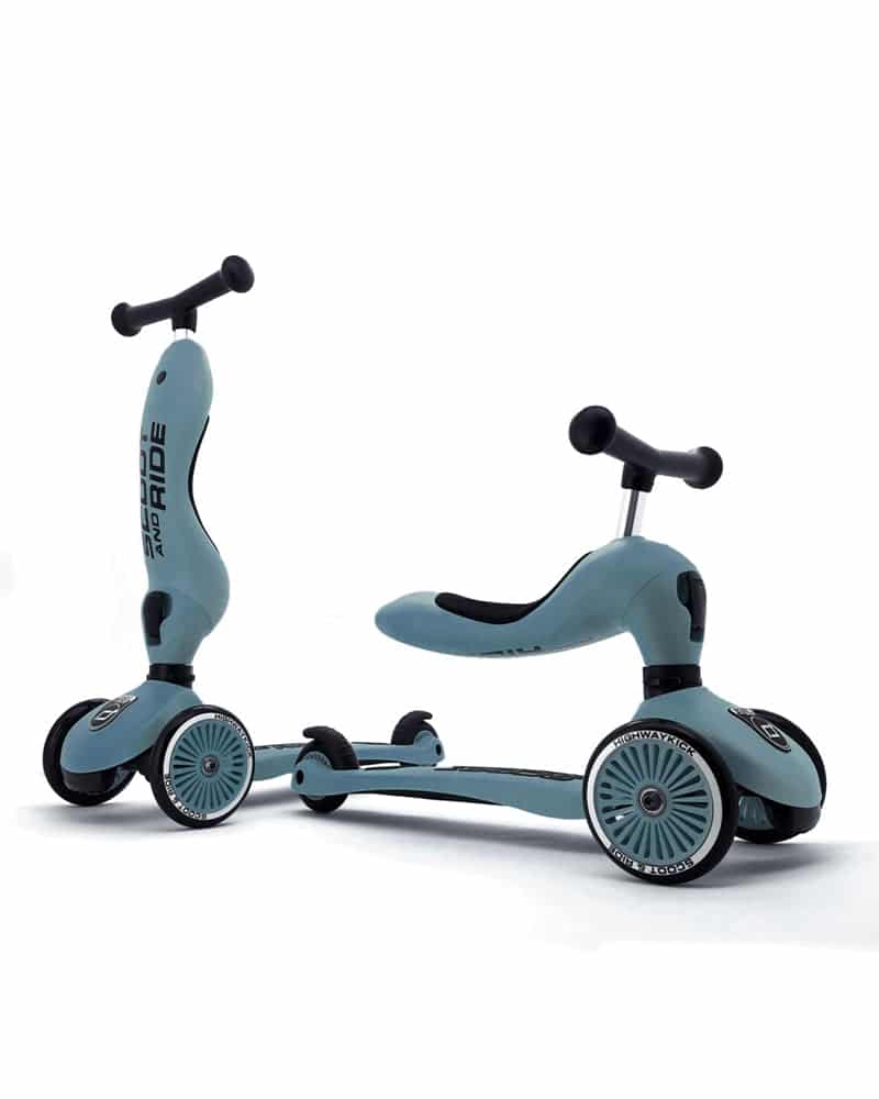 Scoot And Ride  Trottinette 2en1 Highwaykick 1 – Bleu Acier