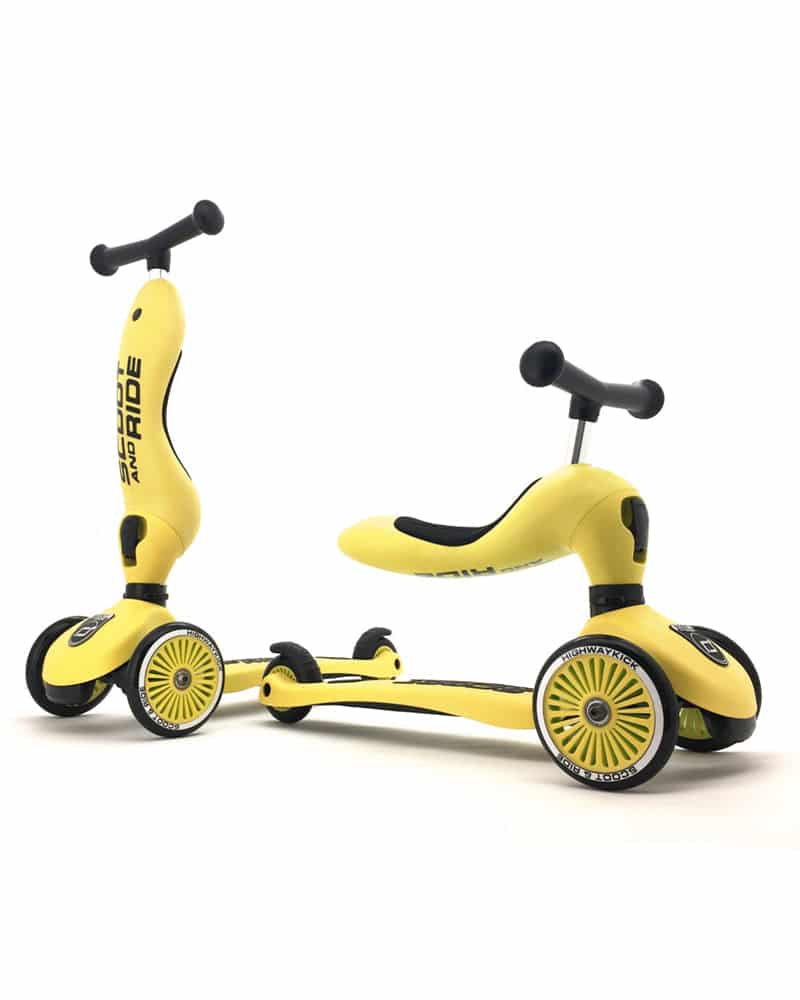 Scoot And Ride  Trottinette 2en1 Highwaykick 1 – Citron