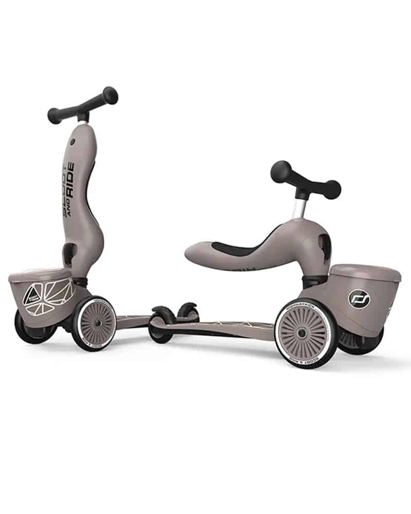 Scoot And Ride Highwaykick 1 Lifestyle – Brown Lines | Trottinette 2 en 1