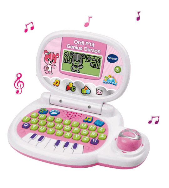 VTech Ordi P’tit Genius Ourson 2-5 ans Rose