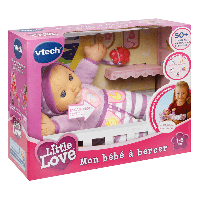 VTech Poupée interactive à bercer – Little Love