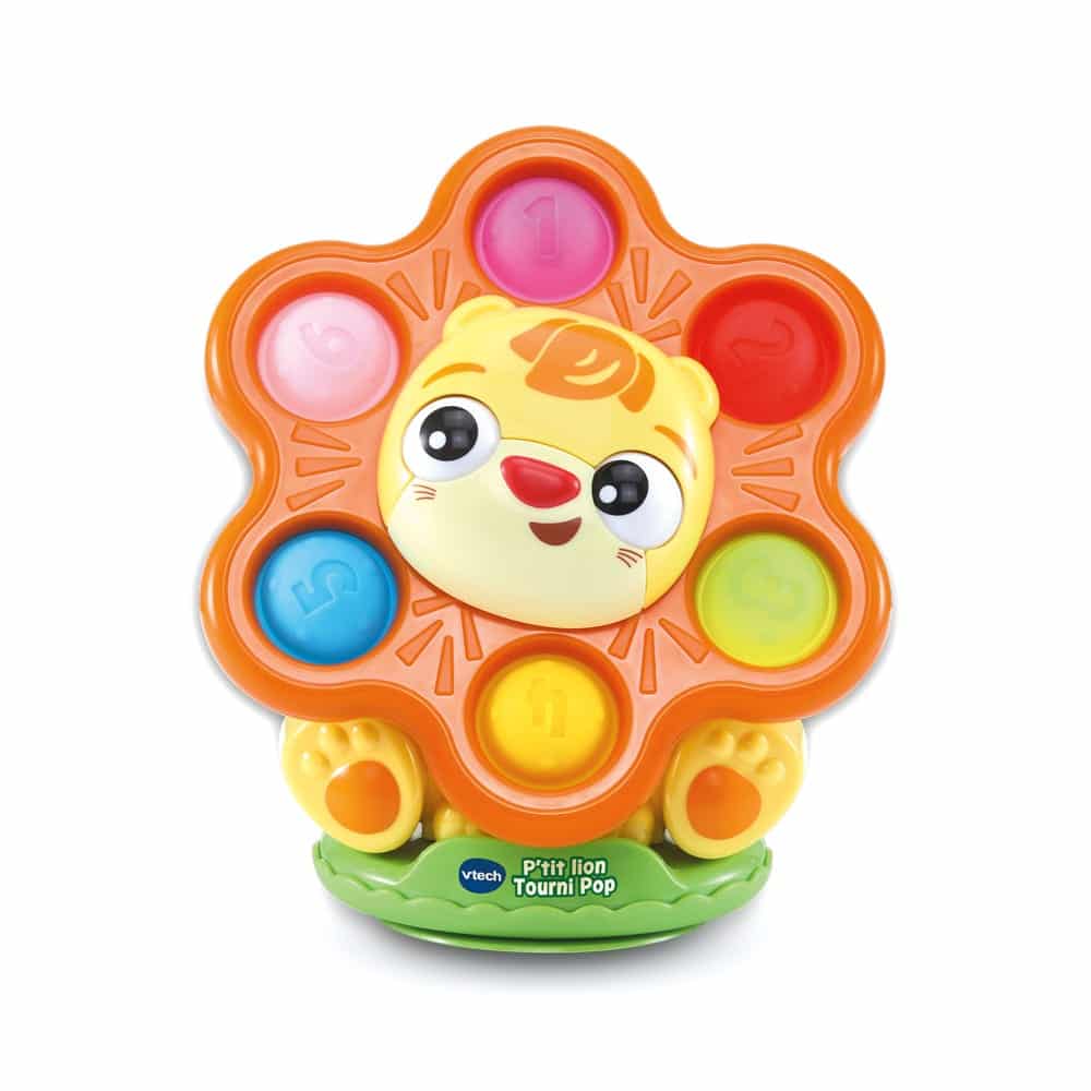 VTech P’tit Lion Tourni’Pop – Jouet d’éveil musical