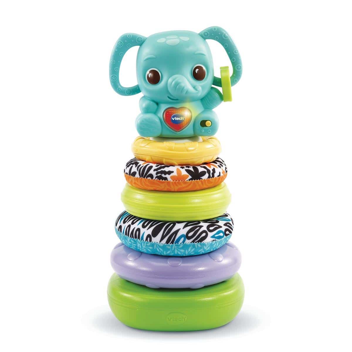 VTech Pyramide Nino Éléphanteau Empilo 3 en 1