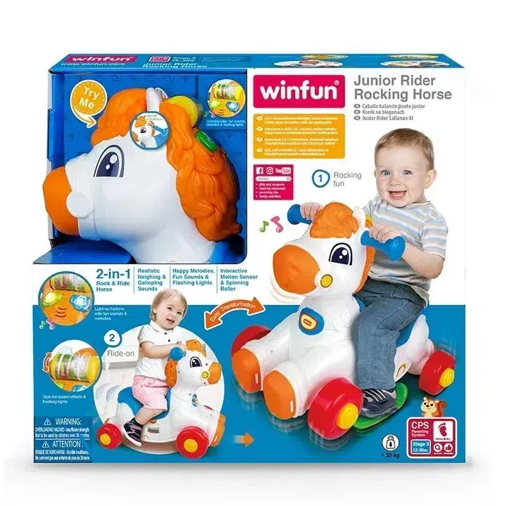 Winfun Cheval à bascule Junior Rider 12m+