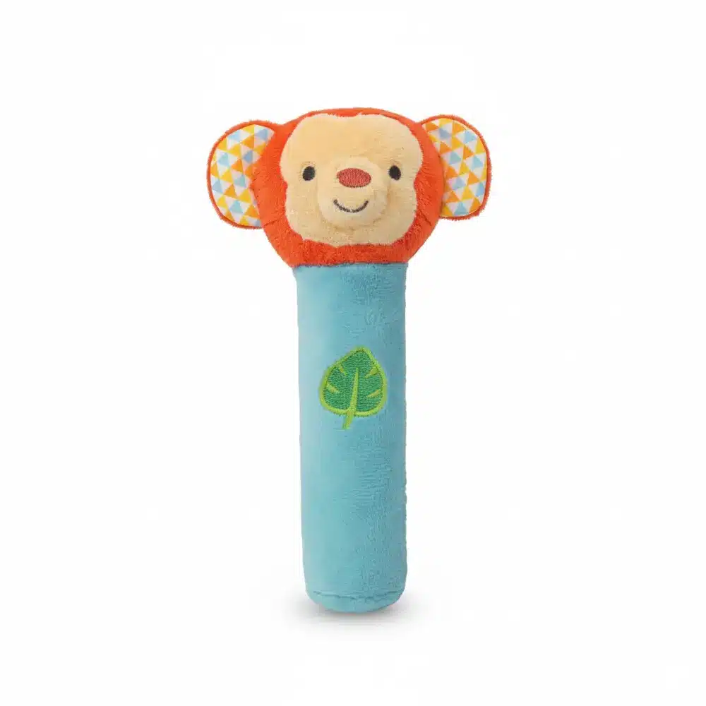 Winfun Hochet Squeak ‘N Shake Bâton en Peluche 6m+ Singe