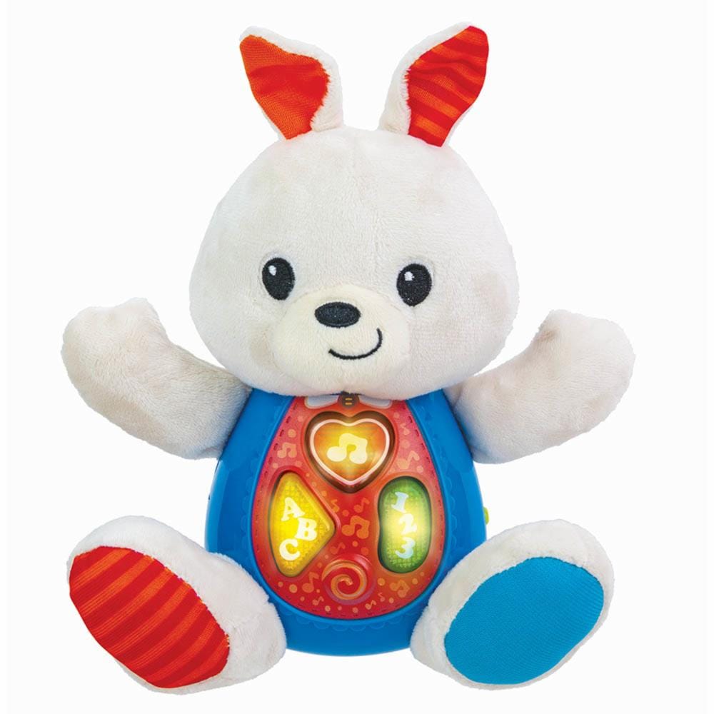 Winfun Lapin en peluche avec son Chantez et apprenez avec moi