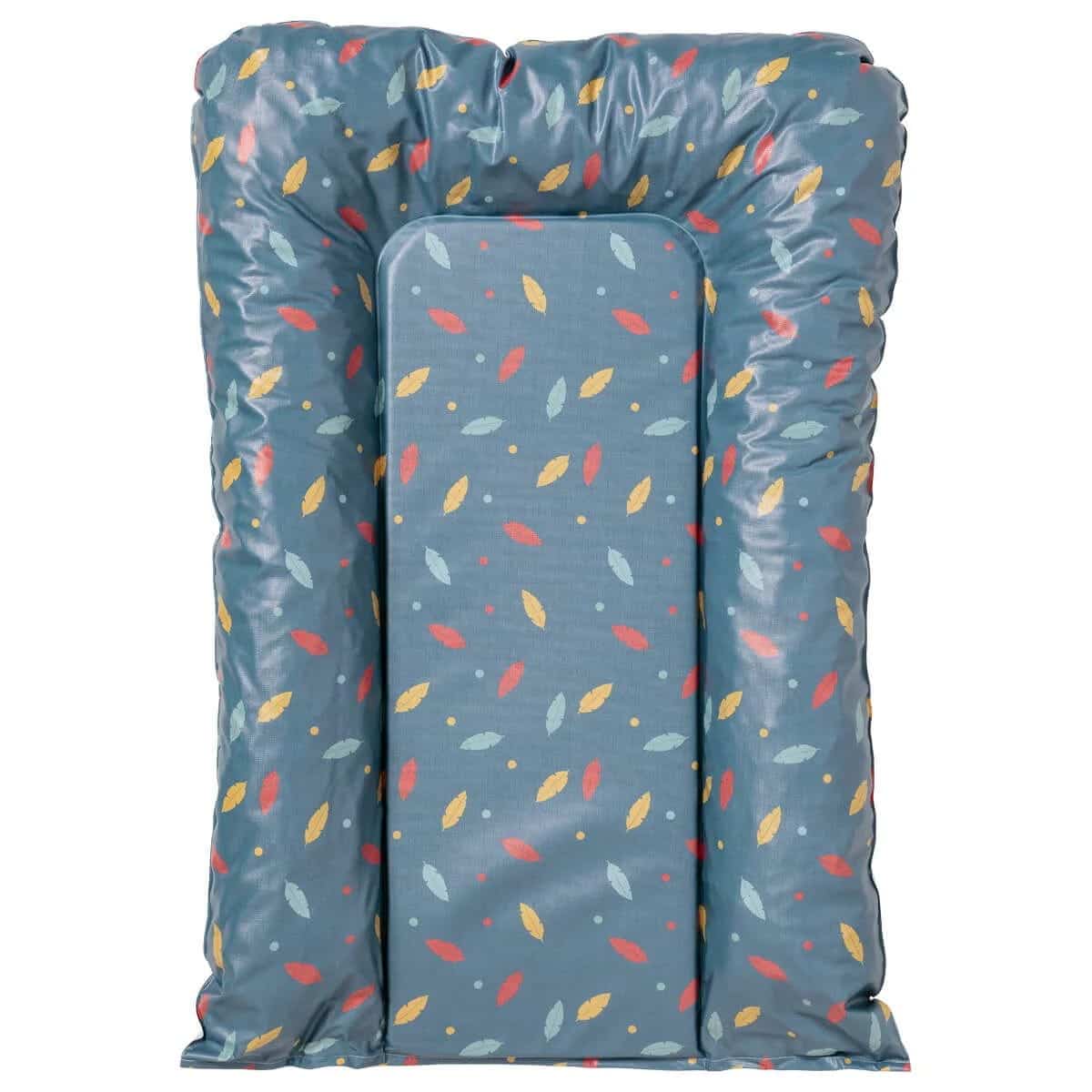 Babycalin Matelas à langer Flocons Plumes Bleu – 50 × 70 cm