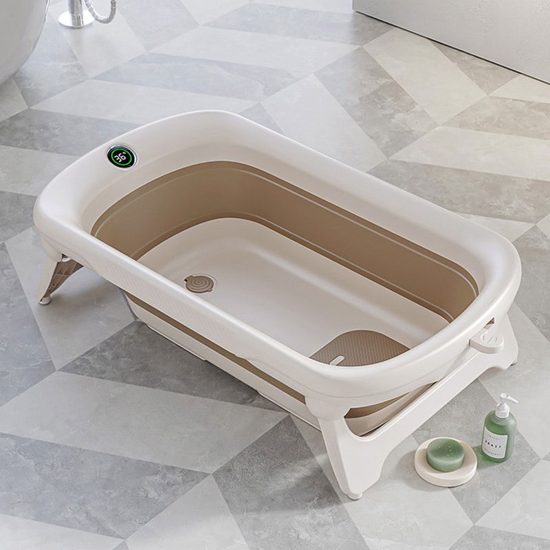 Baignoire pliable avec thermomètre digital – White Bronze