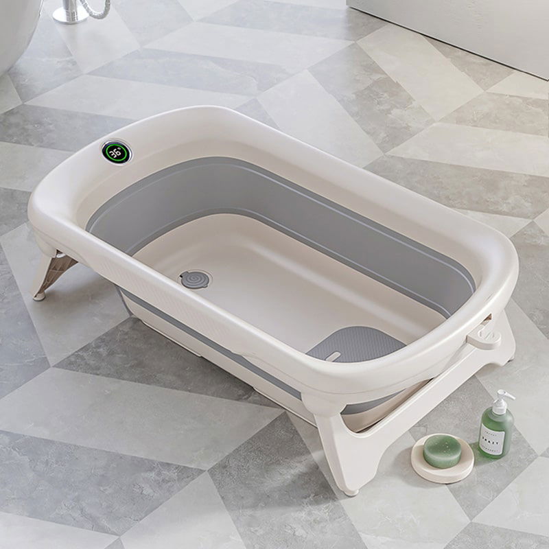Baignoire pliable avec thermomètre digital – White Grey