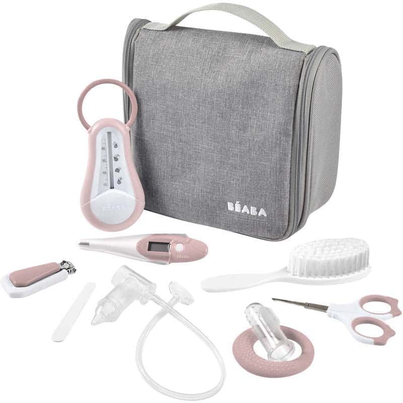 Beaba Trousse de toilette nomade 9 accessoires Rose