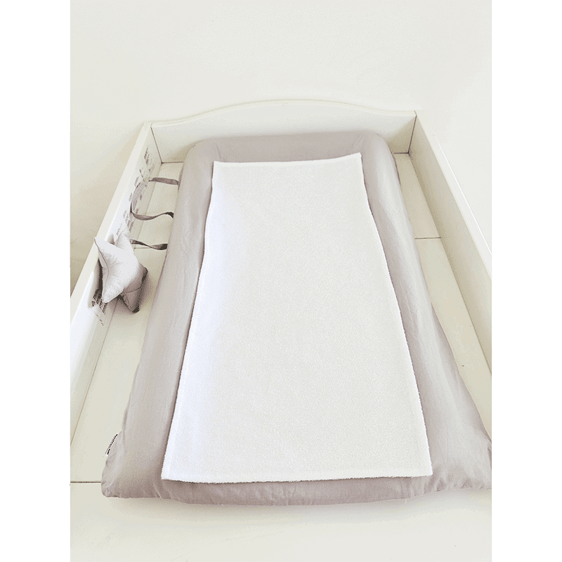 Matelas à langer imperméable avec housse – Gris