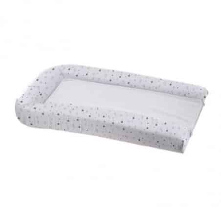 Domiva Matelas A Langer Pvc Blanc étoiles + 2 Éponges