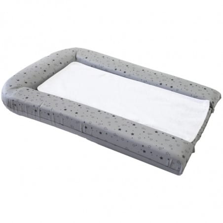 Domiva Matelas A Langer Pvc Gris étoiles + 2 Éponges
