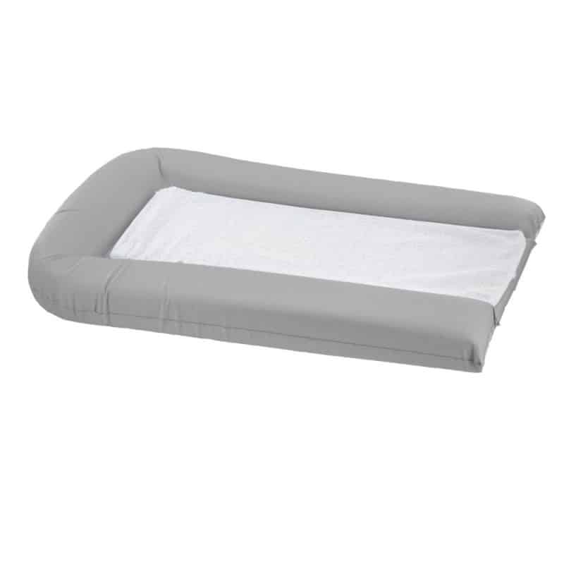 Domiva Matelas A Langer Pvc Gris Perle + 2 Éponges