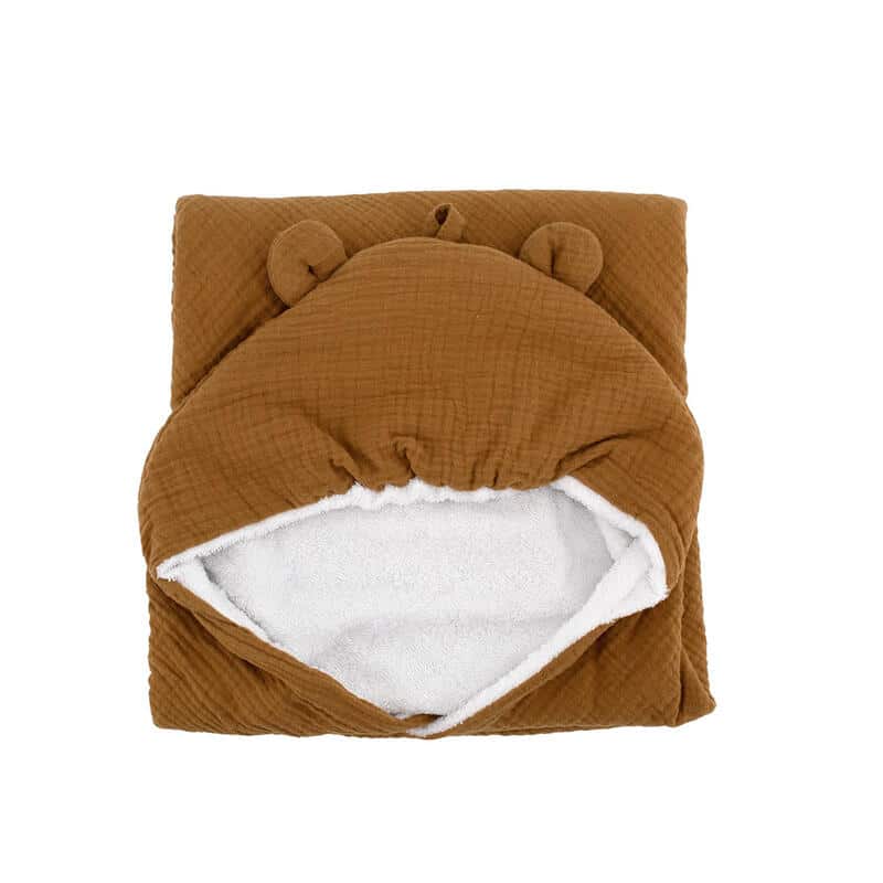 Domiva Sortie de bain en coton 75x75cm – Caramel