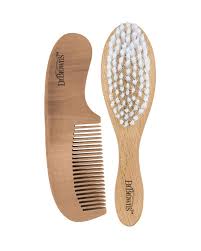 Dr Brown’s Ensemble Brosse et Peigne doux en Bois