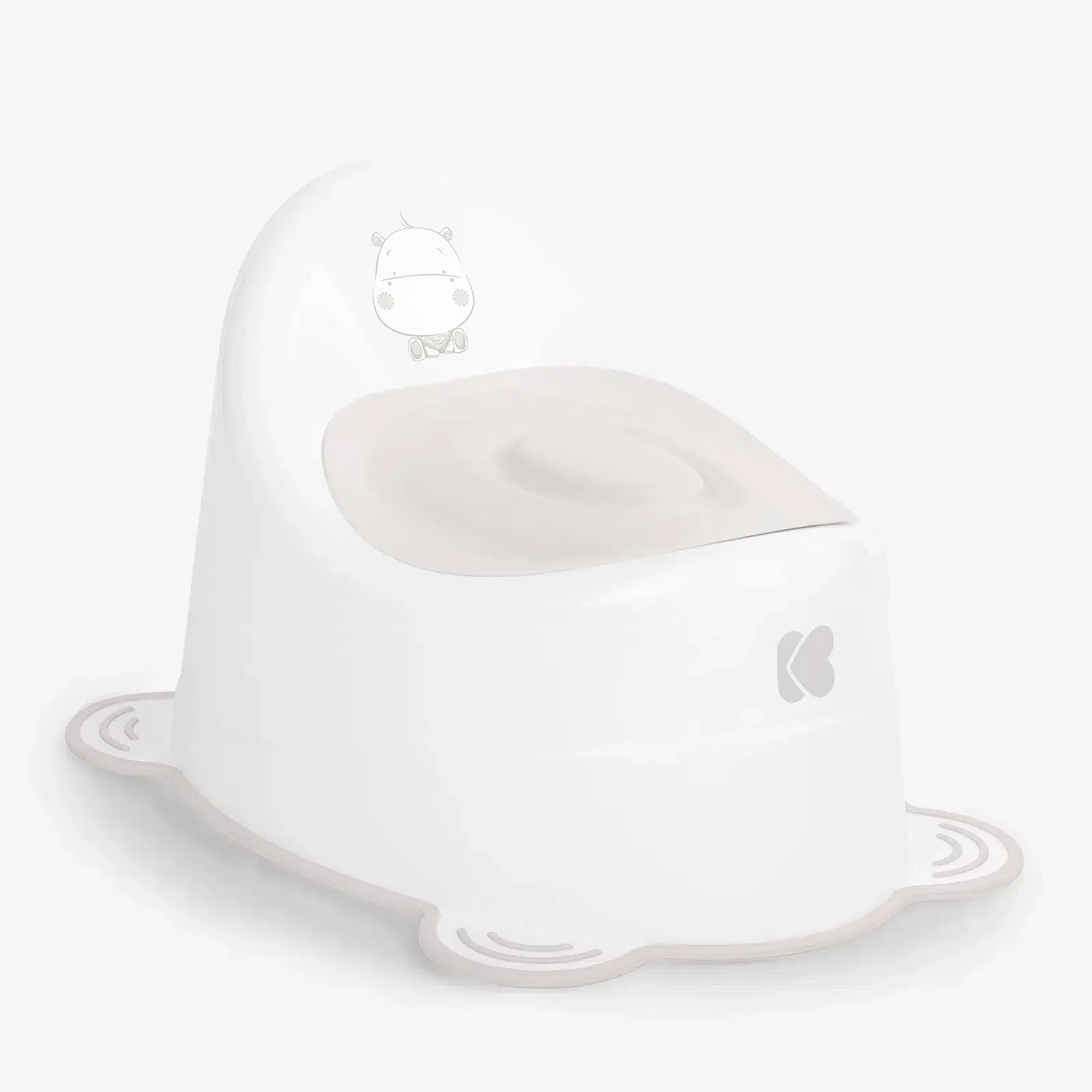 KikkaBoo Pot Anti-Dérapant Hippo Beige