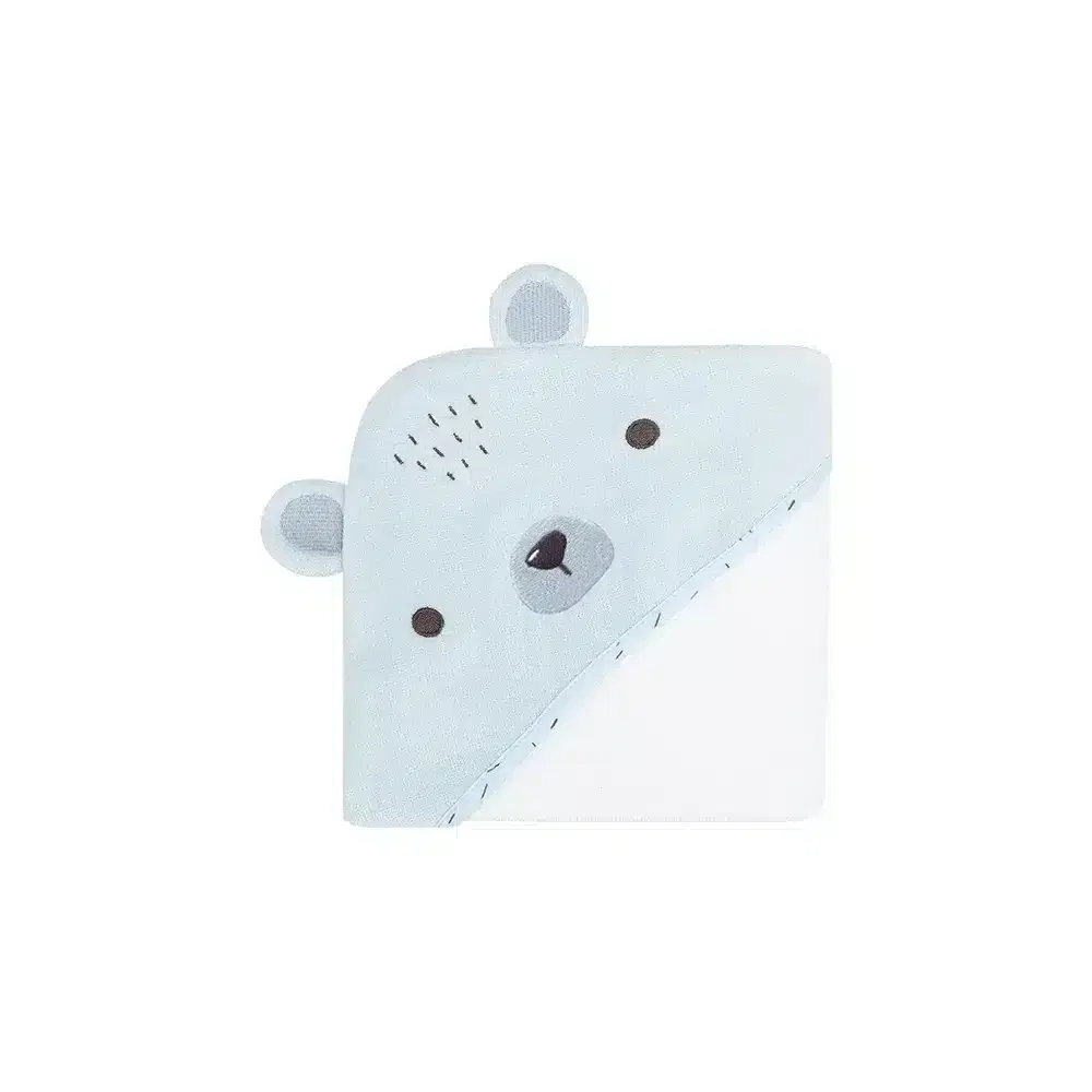 Kikkaboo Serviette à capuche Ours Bleu