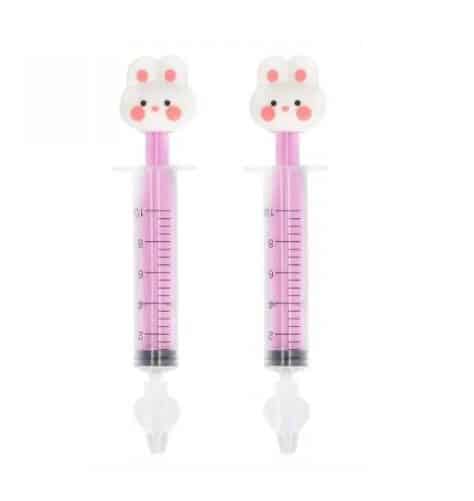 L2N Lot de 2 Seringues Bébé pour Lavage Nasal Lapin
