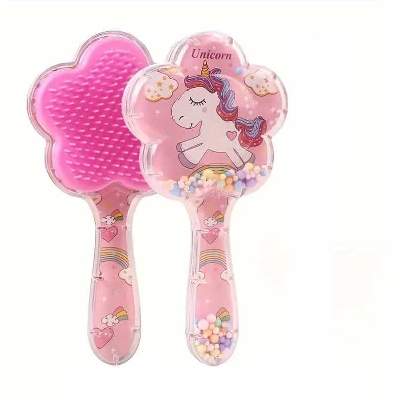 Nildor Brosse Démélante Unicorn pour enfant Rose Pastel