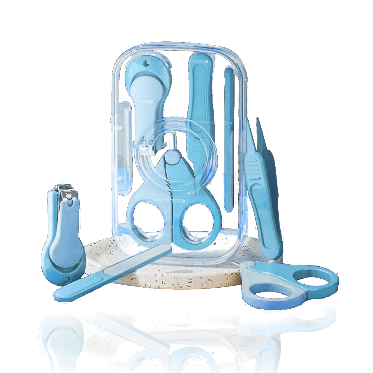 Petit Bout’chou Kit de Manucure Bébé – 4‑en‑1 Bleu