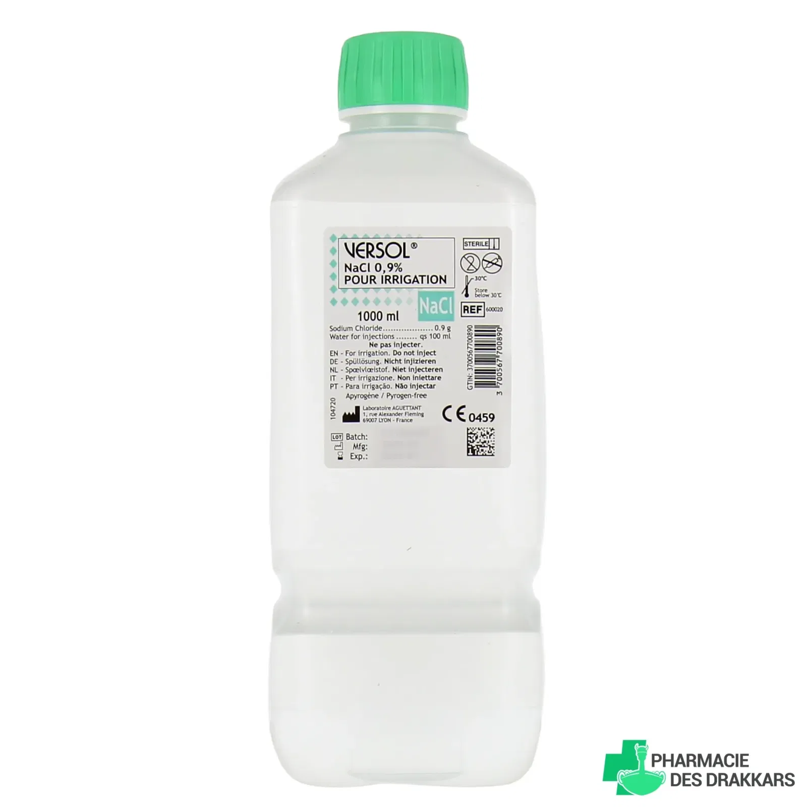 Versol NaCl sérum physiologique pour irrigation 1L