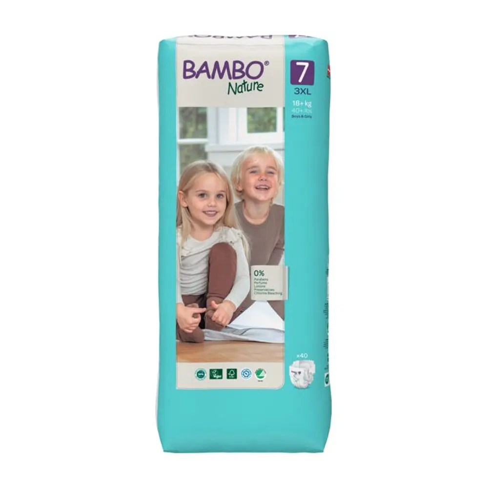 Bambo Nature Couches Écologiques Taille 7 (18kg+) 40un