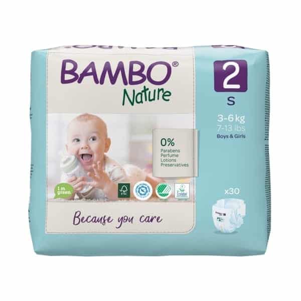 Bambo Nature Couches Taille 2 (3-6 kg) 30un