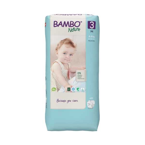 Bambo Nature Couches Taille 3 (4-8kg) 52un