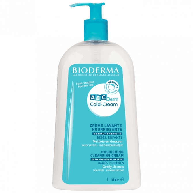 Bioderma ABCDerm Cold Cream crème lavante 1L