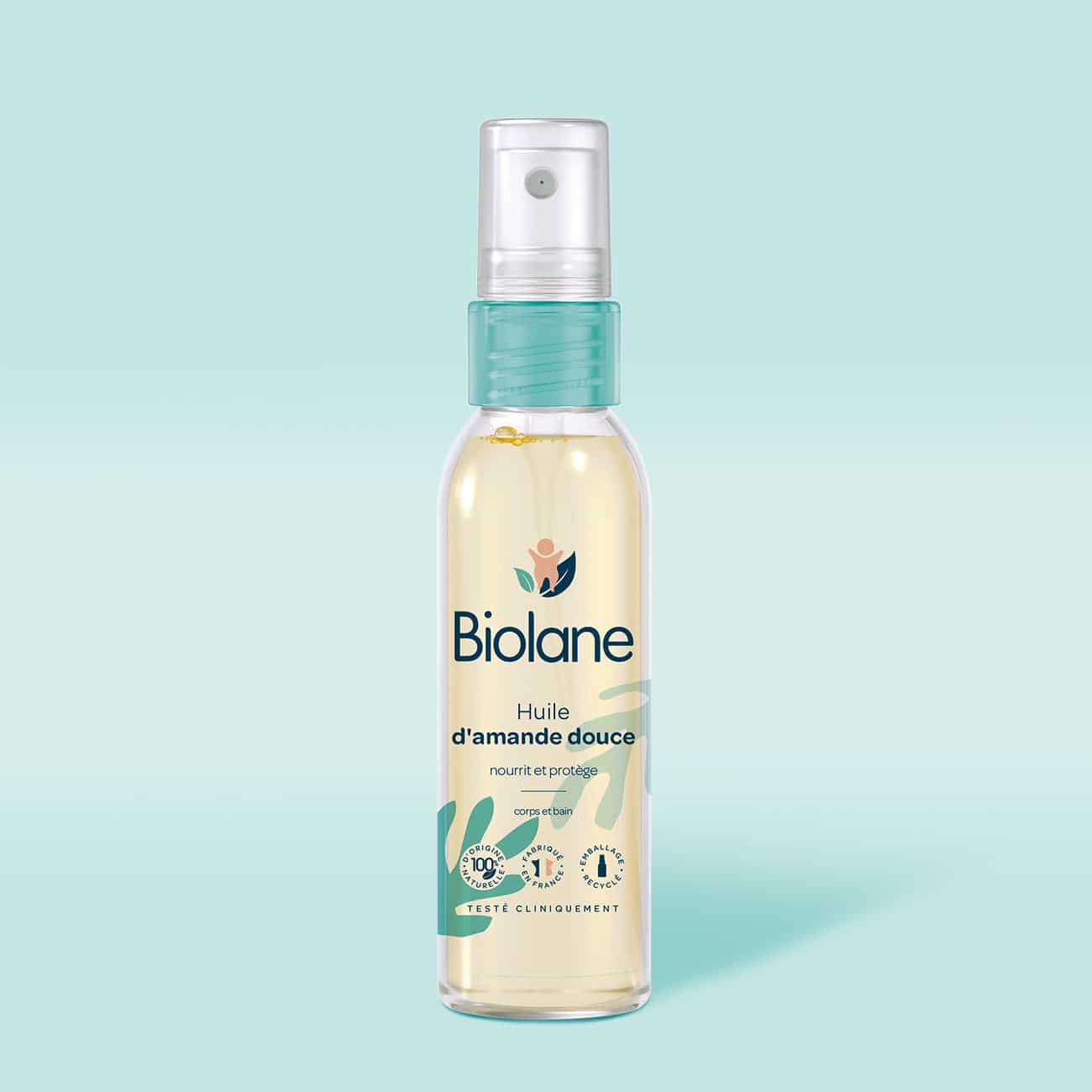 Biolane Spray d’huile d’amande douce – Corps et Bain 75ml