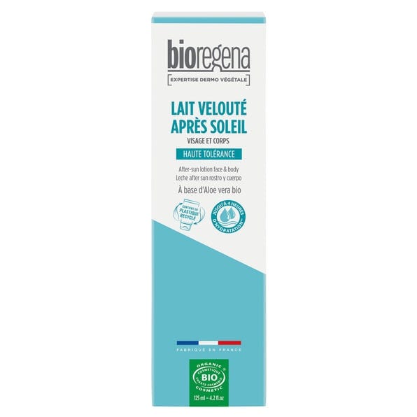 Bioregena Lait Velouté Après-Soleil Bio Visage & Corps – Dès 6 ans – 125ml