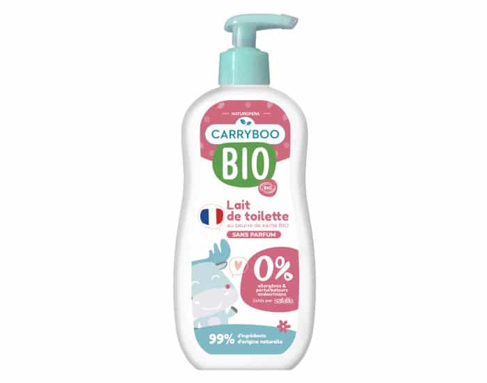 Carryboo Lait de toilette au beurre de karité Bio – 500ml